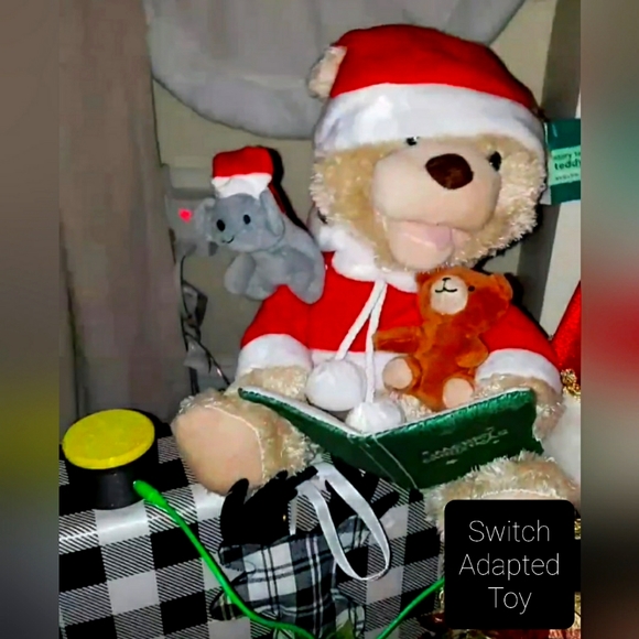 Switch Adapted Santa Bear Toy for a Special Needs Child, Talks and moves, - Picture 3 of 4